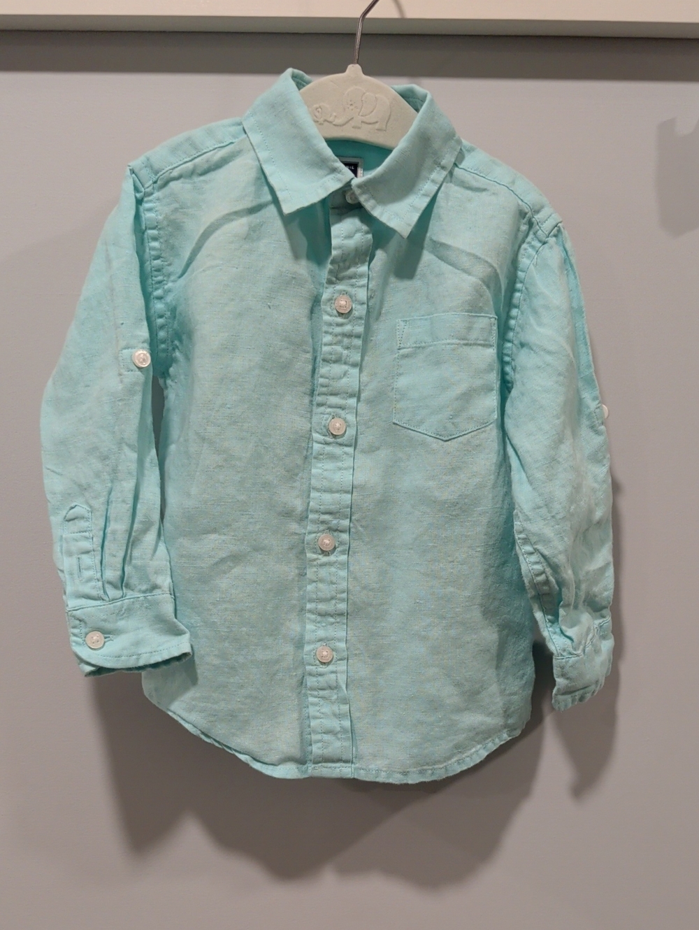 Janie and Jack Mint Green Button-Down Shirt